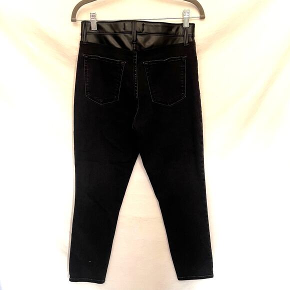 Abercrombie & Fitch Super Skinny Ankle Women Jeans Sz 6 Y2K Grunge Faux  Leather - Picture 6 of 11